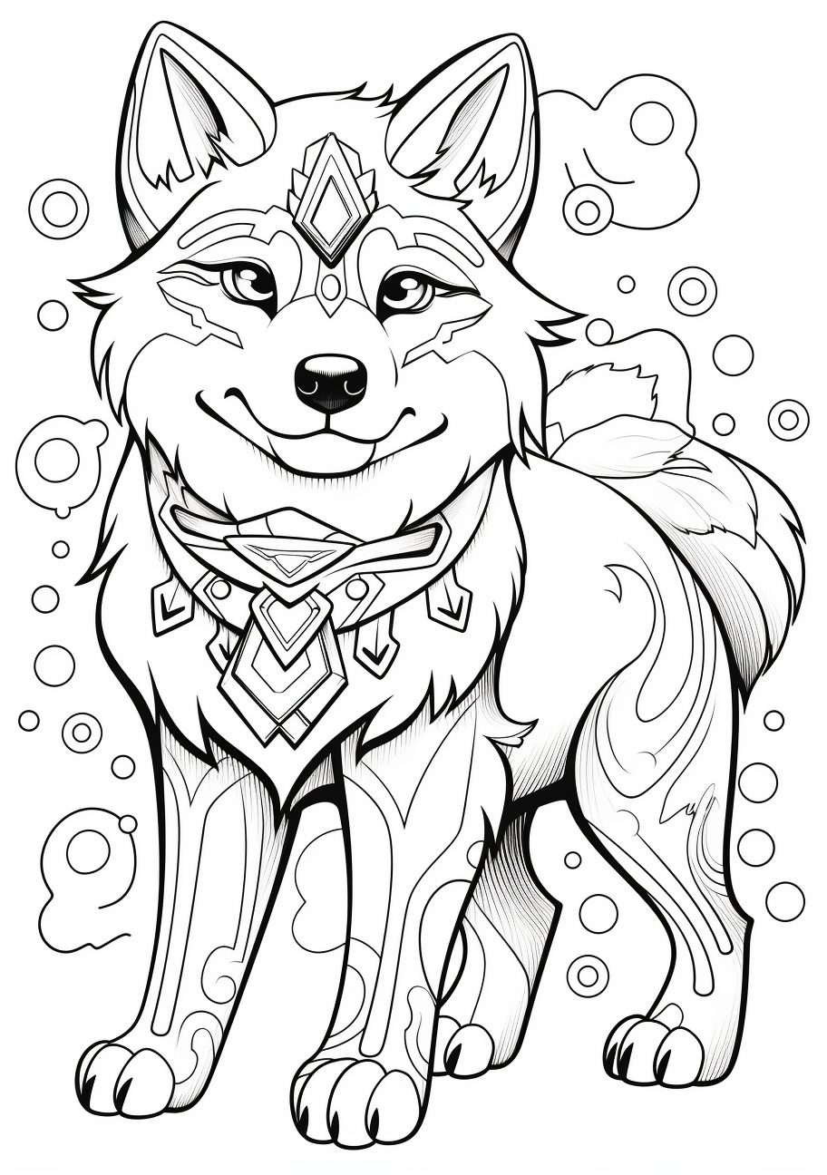 Anime Coloring Pages | Boy and his Dog Anime Coloring Page and Kids  Activity sheet | HonkingDonkey