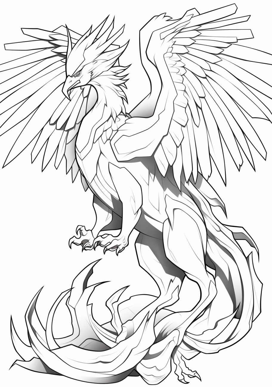 Articuno coloring page  Free Printable Coloring Pages