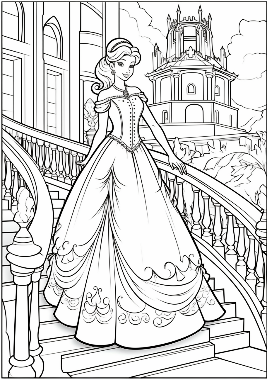 Fairytale Characters Coloring Pages - Coloring Pages For Girls Printable  Art Cute Designs Fun Colors (@coloring)