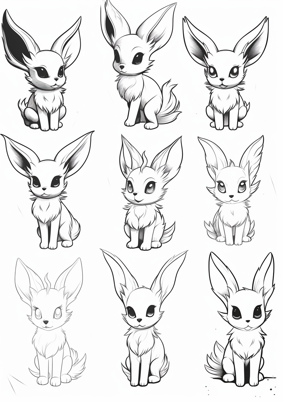 Pokemon Coloring Pages Eevee Evolutions Together  Pokemon coloring pages,  Pokemon coloring sheets, Pokemon coloring