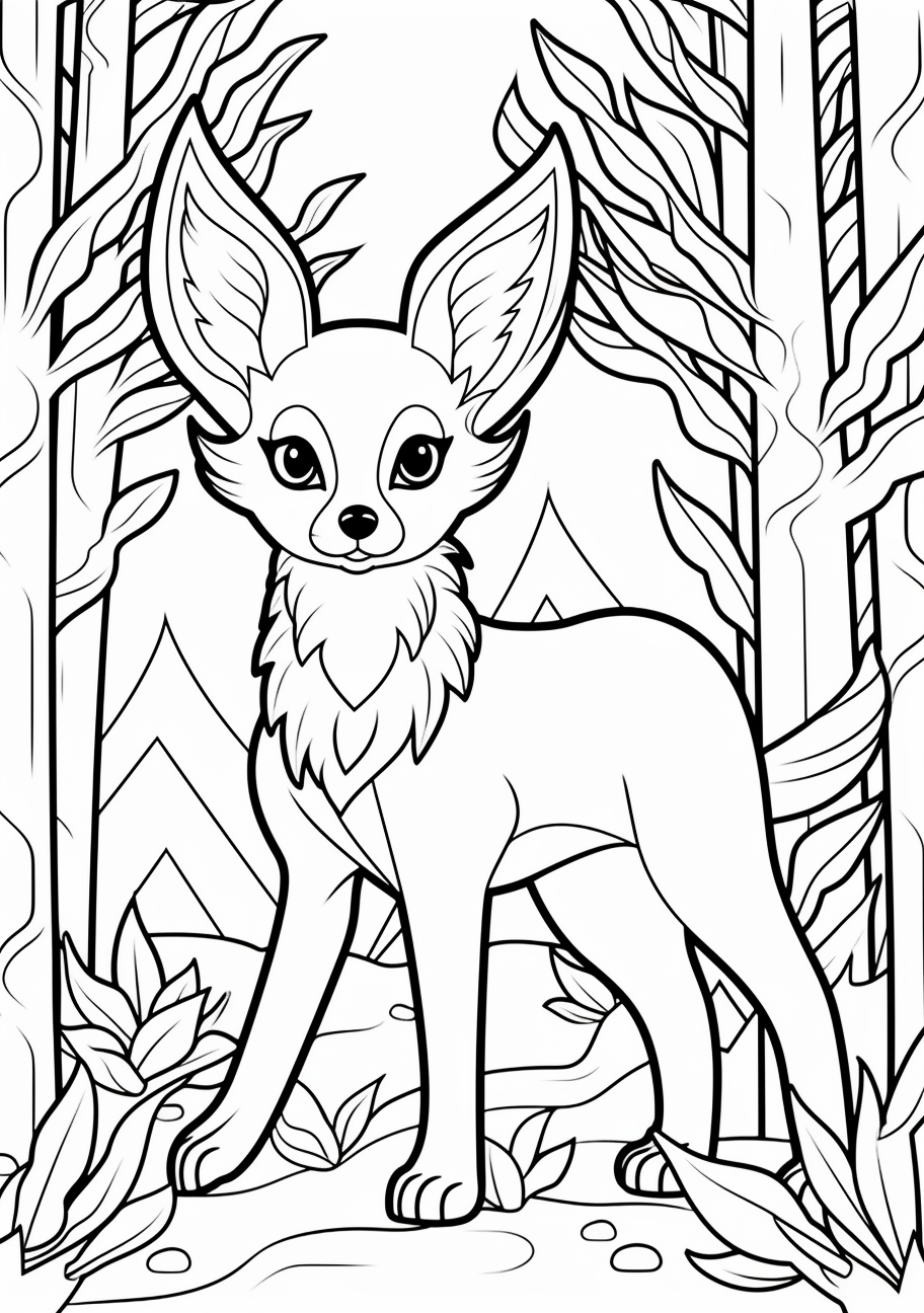 Eevee Coloring Pages - Free Printable Coloring Pages for Kids