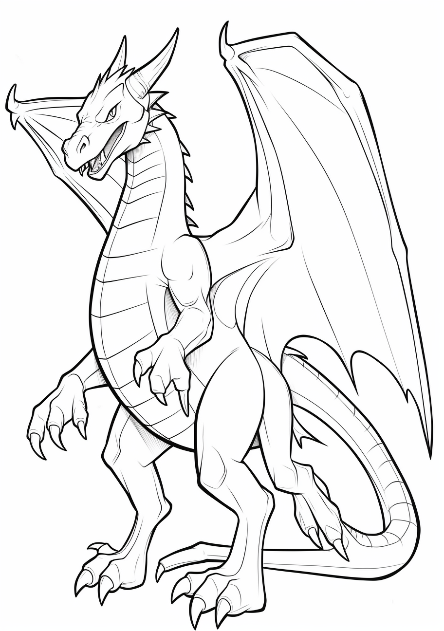 Charizard Unleashed Pokemon Coloring Book - Cool Drawings Of