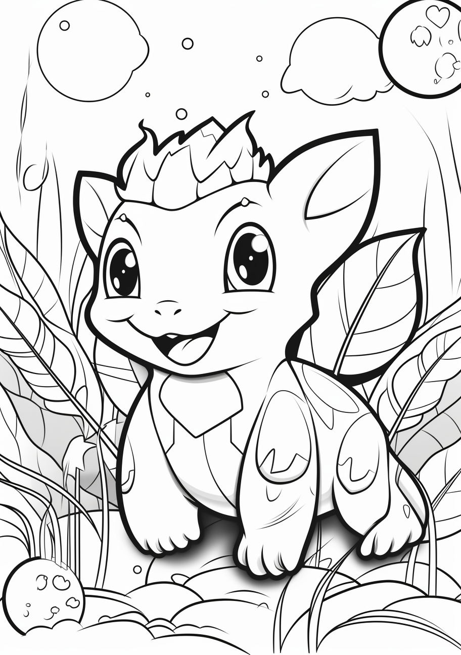 Pokemon Characters Coloring Pages Printable for Free Download