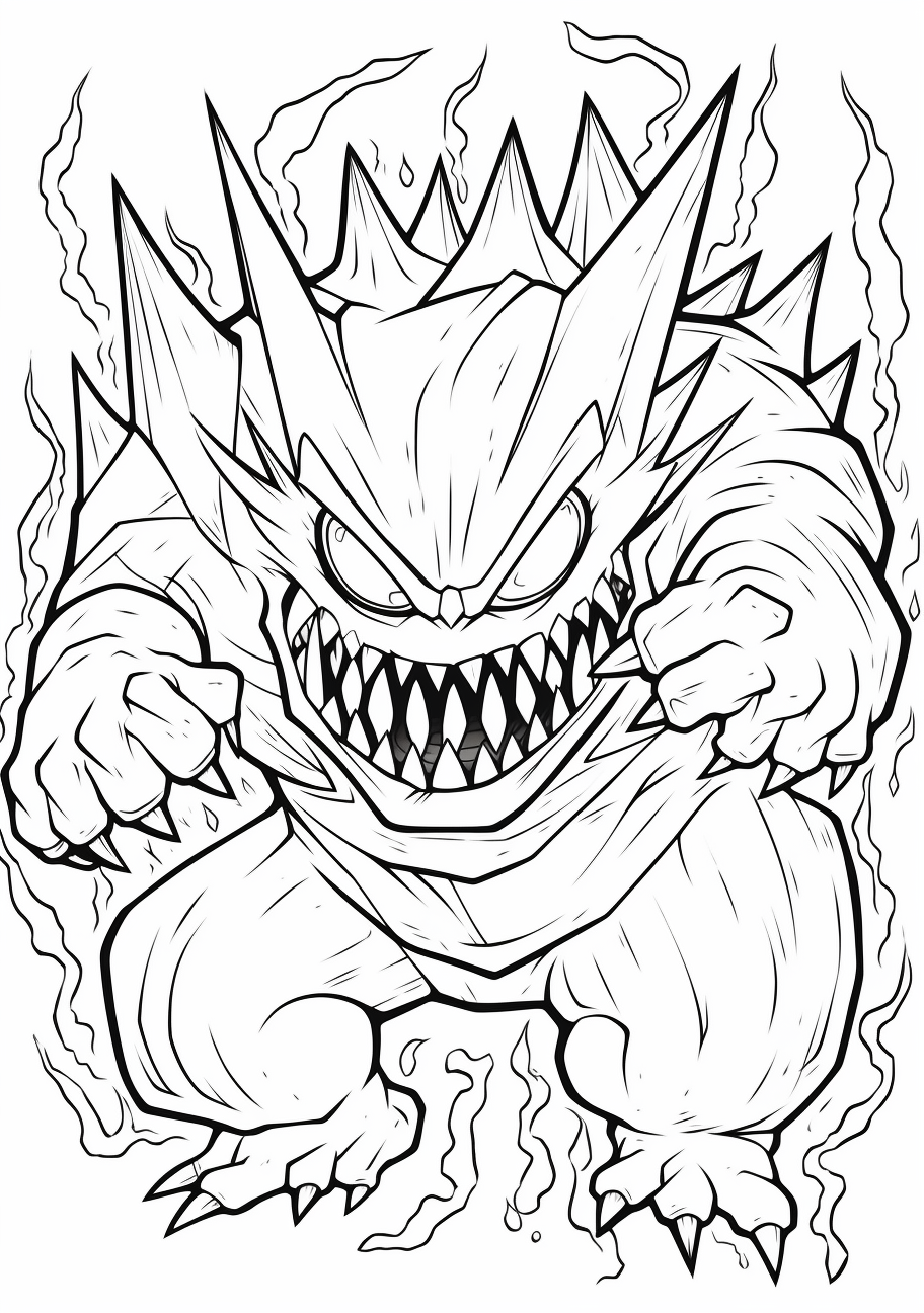 Haunter coloring page  Free Printable Coloring Pages