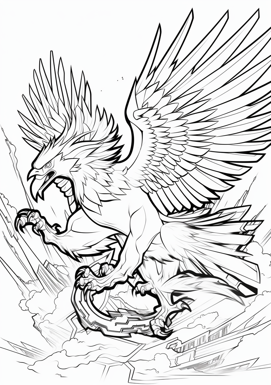 Legendary pokemon coloring pages articuno