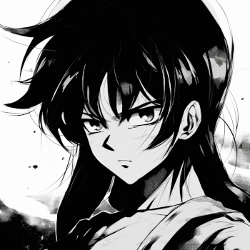 anime black and white pfp collection