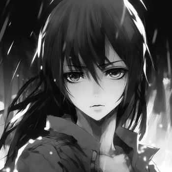 Top Black And White PFP Anime