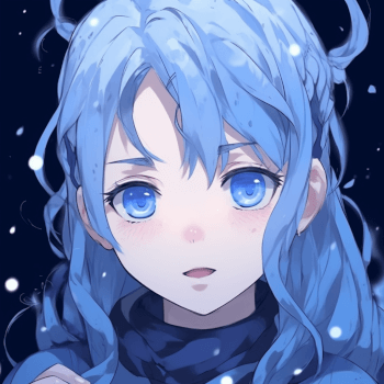 Blue Anime PFP Designs