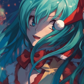 matching christmas hatsune miku pfp, aesthetic matching pfp ideas