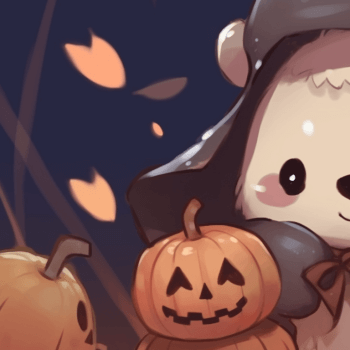 milk and mocha bear matching pfp halloween theme, aesthetic matching pfp ideas