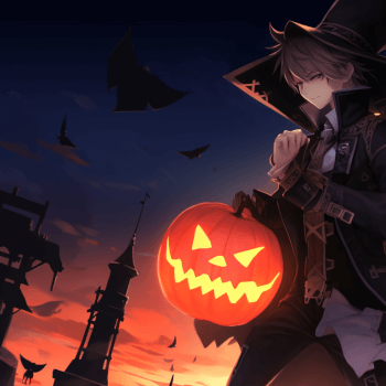 genshin impact matching pfp halloween theme, aesthetic matching pfp ideas