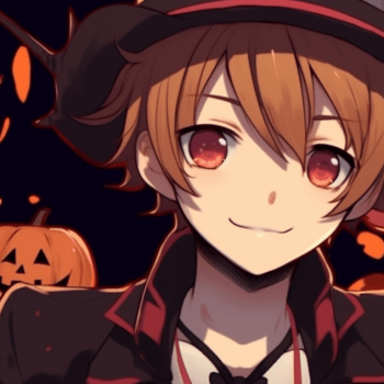 aesthetic anime matching pfp halloween theme, aesthetic matching pfp ideas