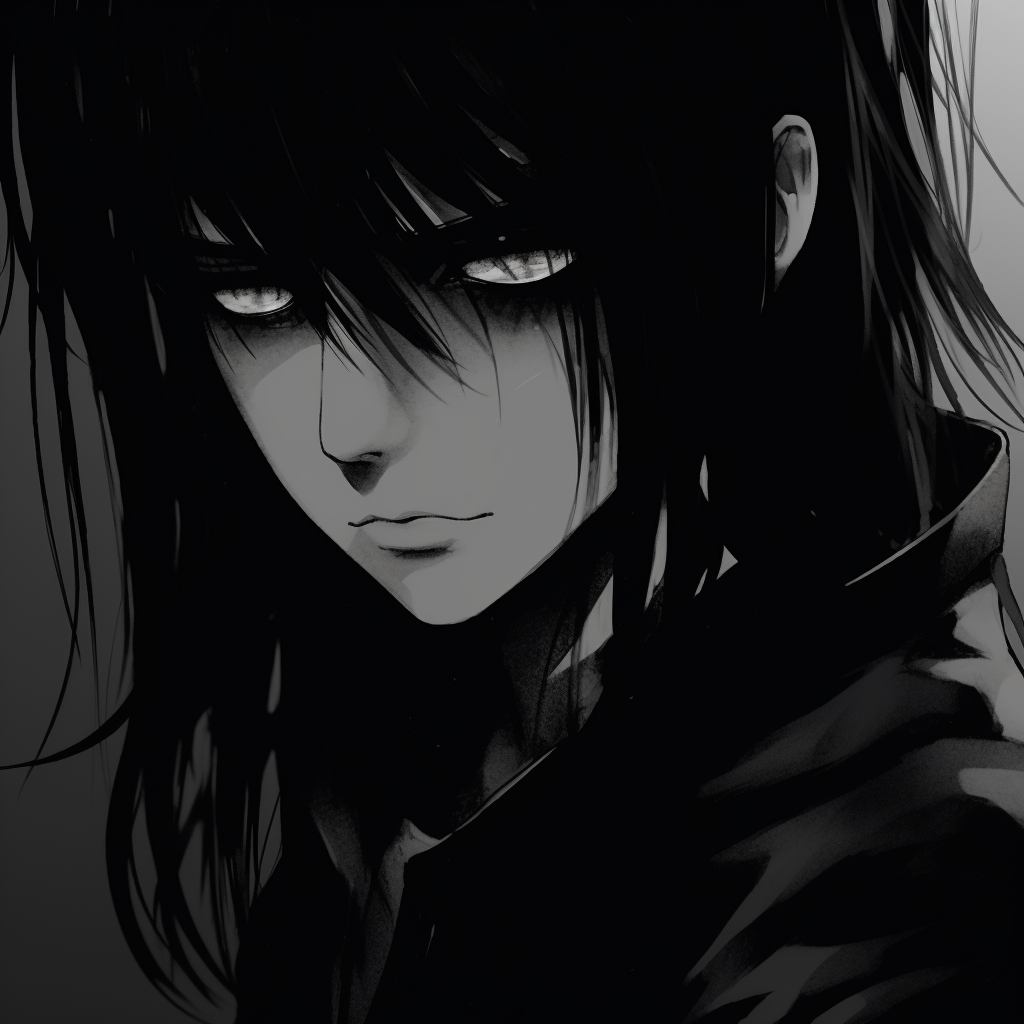 Download A mysterious dark anime boy with style. Wallpaper