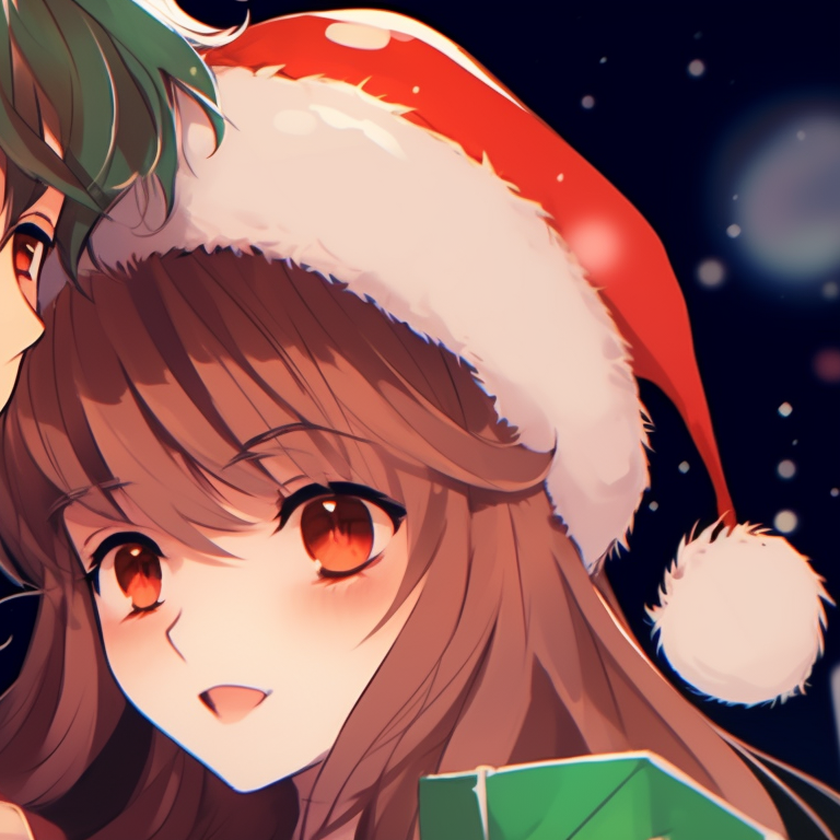 Anime Christmas PFP - Christmas Aesthetic PFP for TikTok, Zoom