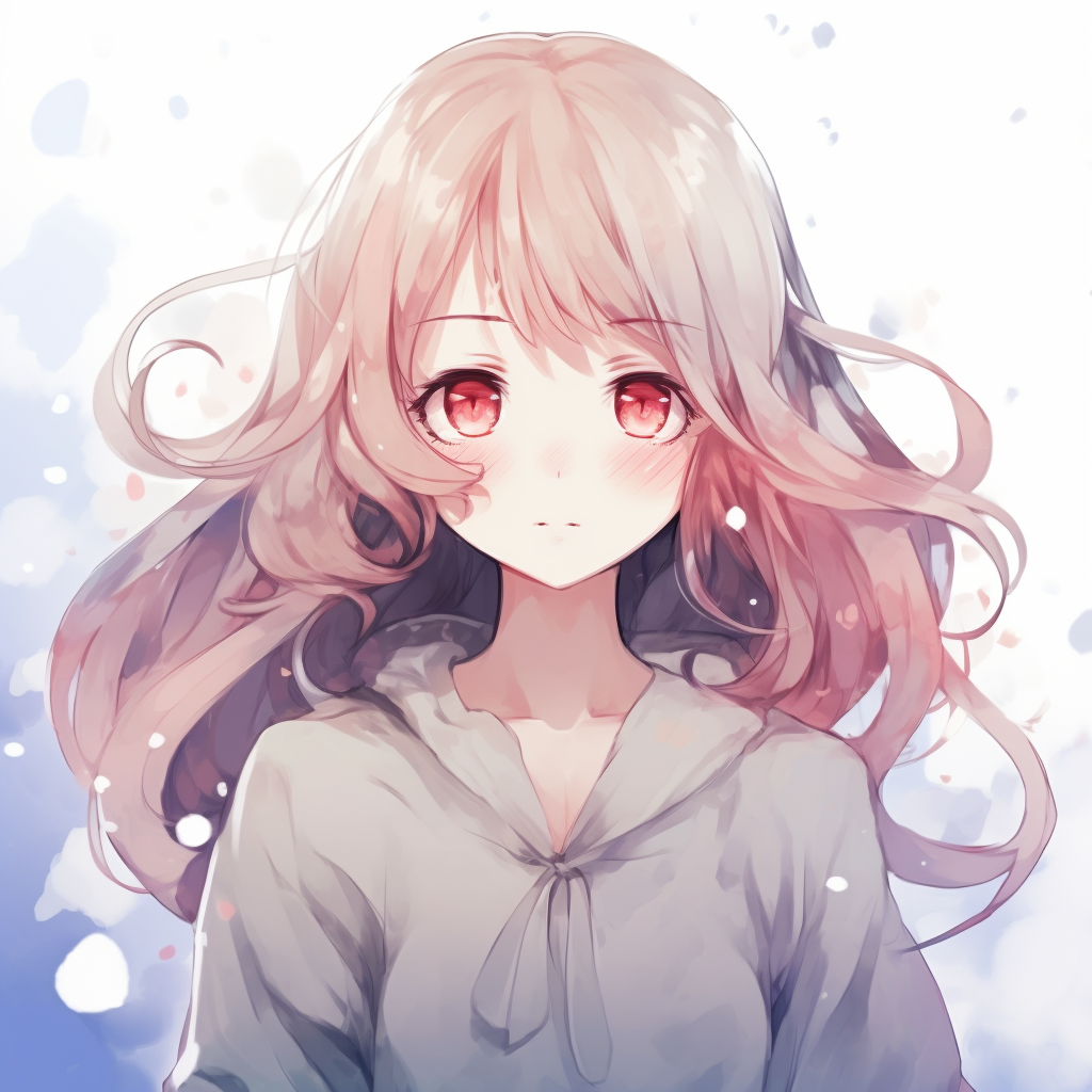 Super cute anime girl with brown eyes - Discord Pfp