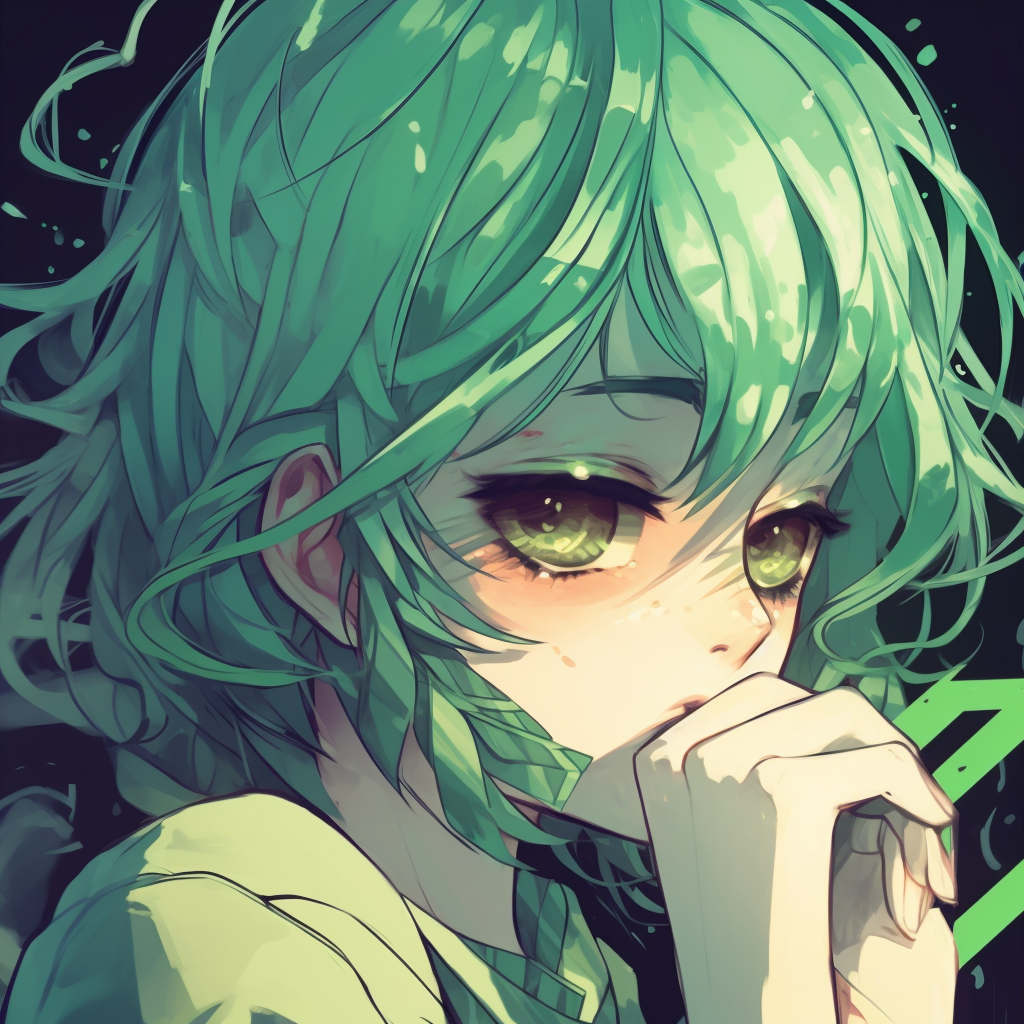 Green Anime Pfp Aesthetic Icons - Green Anime Pfp Universe (@pfp)