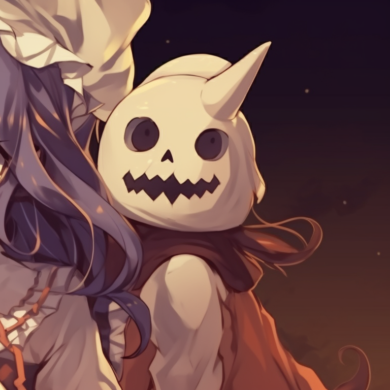 Animated Halloween Matching Couple Profile Island - Anime Couple Pfp  Matching Halloween Theme Aesthetic Matching Pfp Ideas (@pfp)