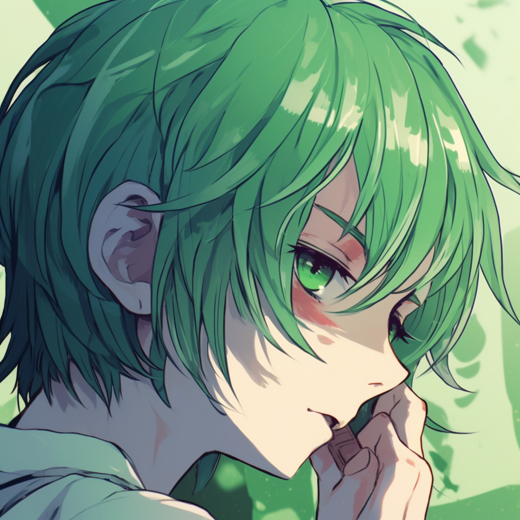 Green Anime Pfp Aesthetic Icons - Green Anime Pfp Universe (@pfp)