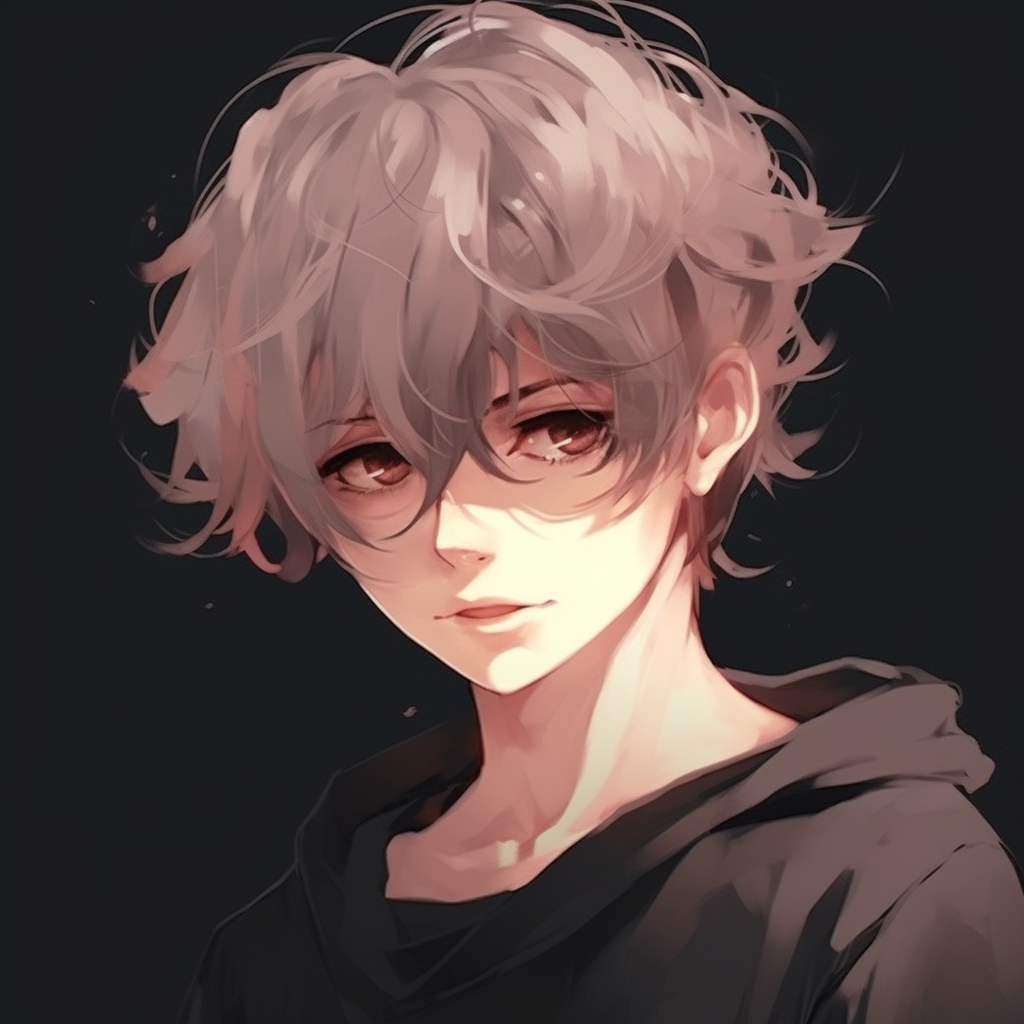 High Contrast Anime Boy Profile - Anime Boy Pfp Aesthetic