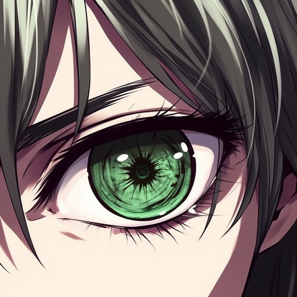 Bright Green Anime Eyes - Anime Eyes Pfp Mastery (@pfp)