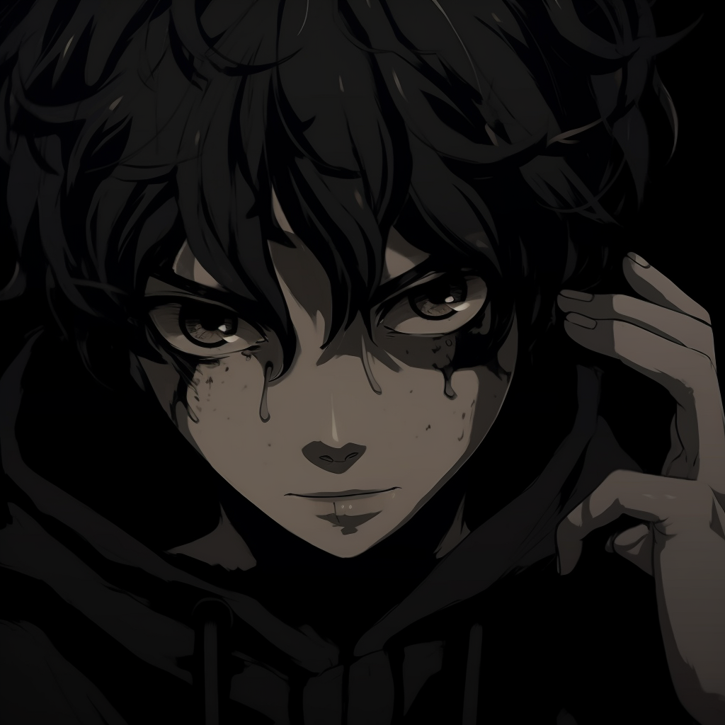 Brooding anime boy anime - Anime Black PFP (@pfp) | Hero