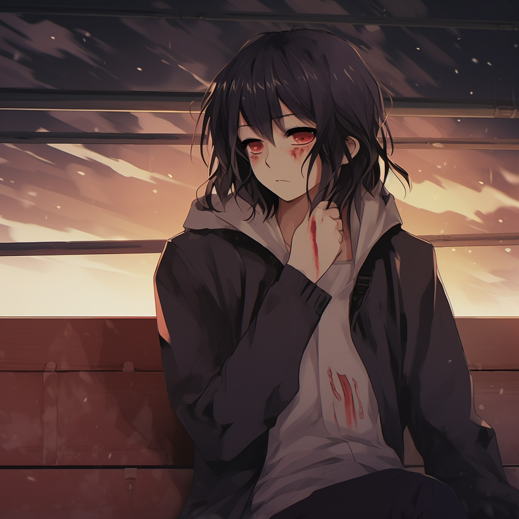 Depressed anime girl by Purpl-foxx on DeviantArt
