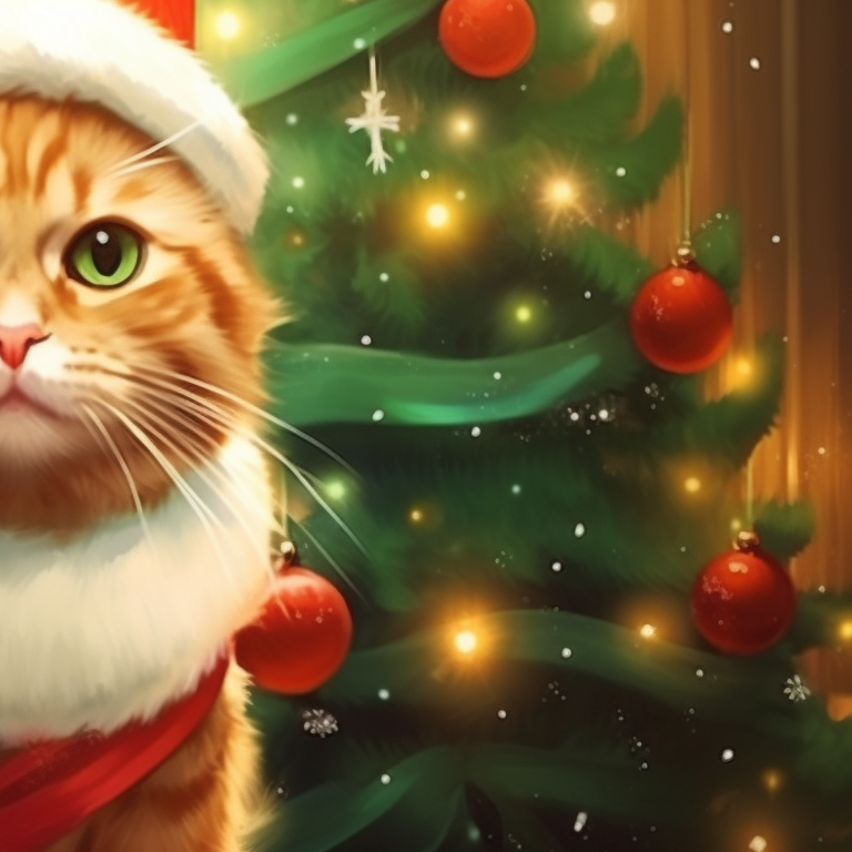 Holiday Purrfect Pair Adorable - Matching Cat Pfp Christmas