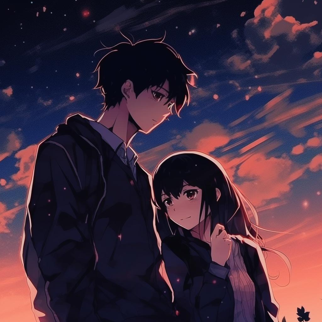 Cute anime Couple ｜skiilar's Topic｜ART street