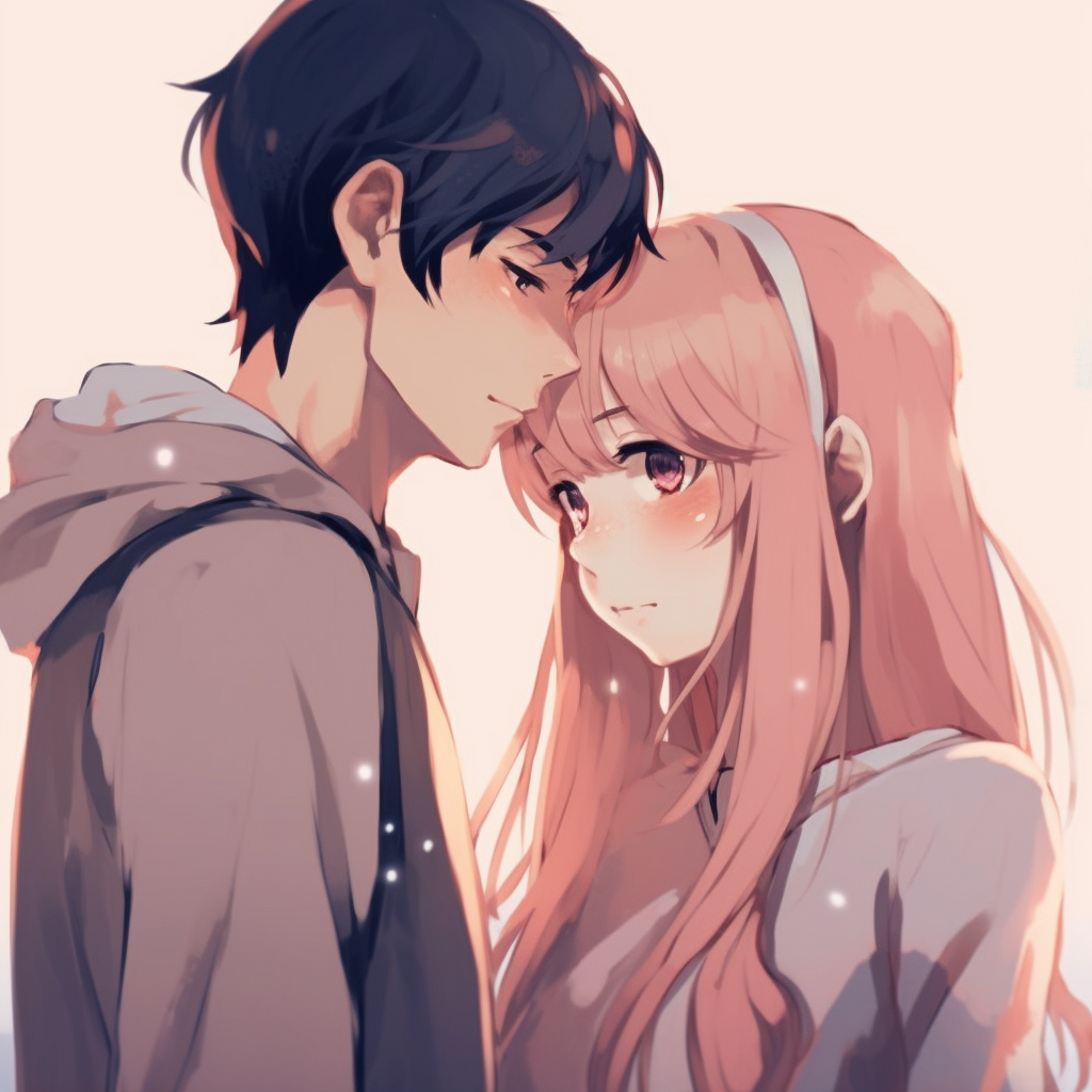 cute anime couple profile pictures