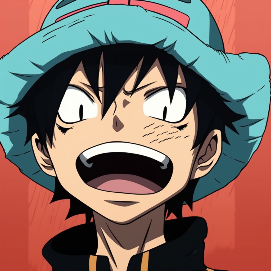 Download Luffy PFP One Piece Second Gear Half Face Wallpaper |  Wallpapers.com