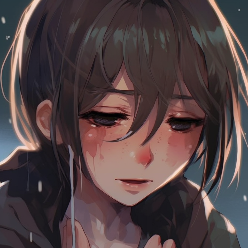 Hidden cries, anime, depression, girl crying, HD wallpaper | Peakpx