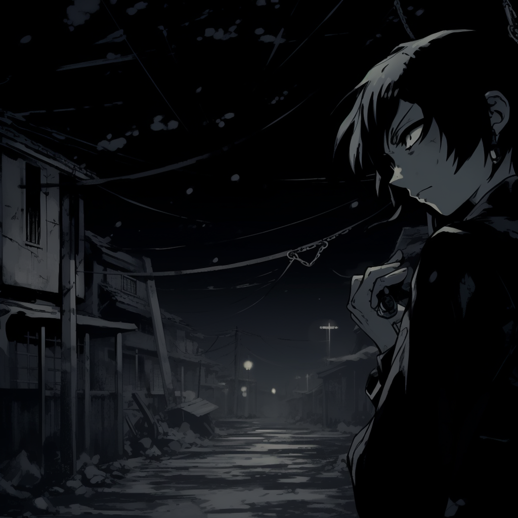 Download Boy With Red Eye Dark Aesthetic Anime Pfp Wallpaper