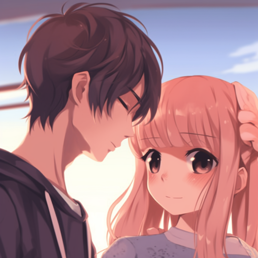 cute anime couple profile pictures