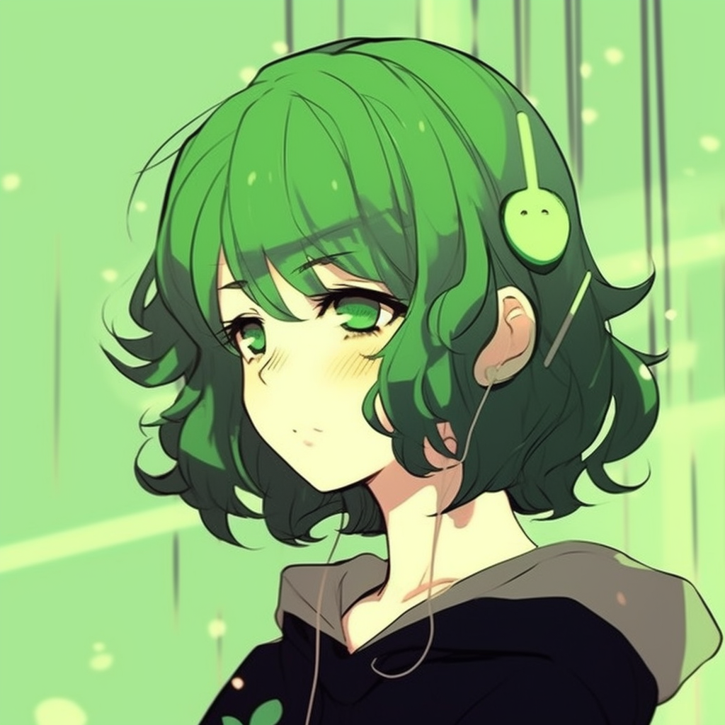 Green Anime Pfp Aesthetic Icons - Green Anime Pfp Universe (@pfp)