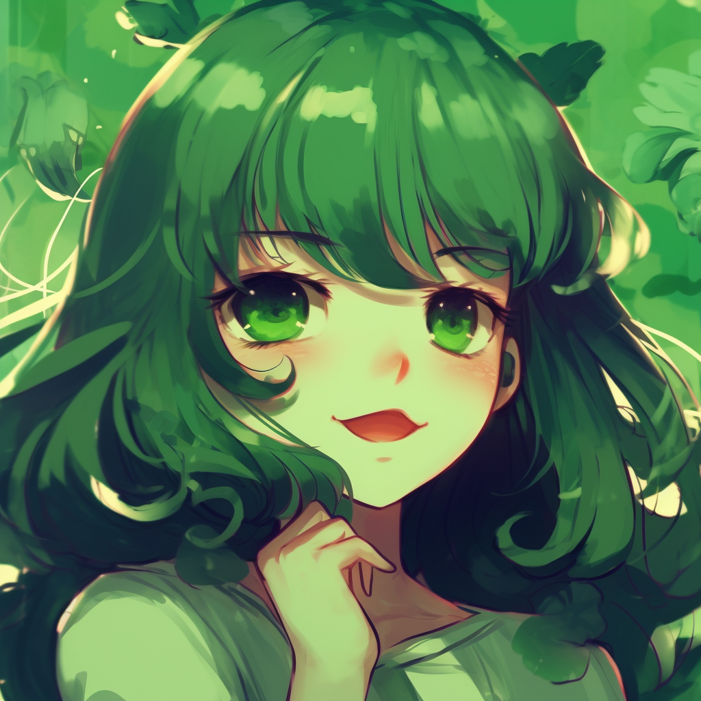 Green Anime Pfp Aesthetic Icons - Green Anime Pfp Universe (@pfp