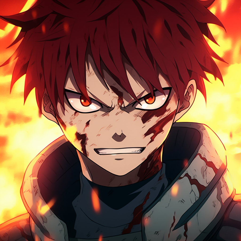 fire anime pfp