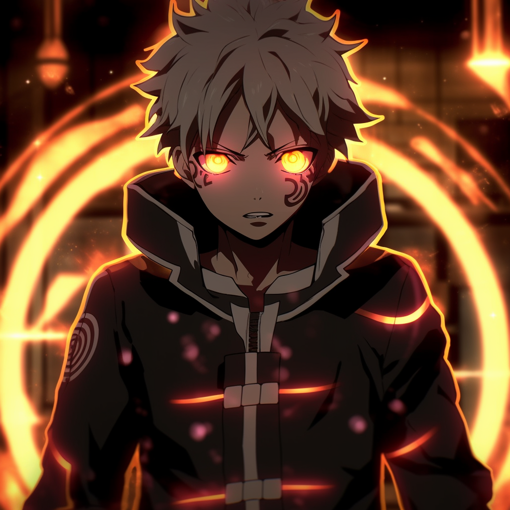 Download Red Anime Glowing Eyes Wallpaper | Wallpapers.com