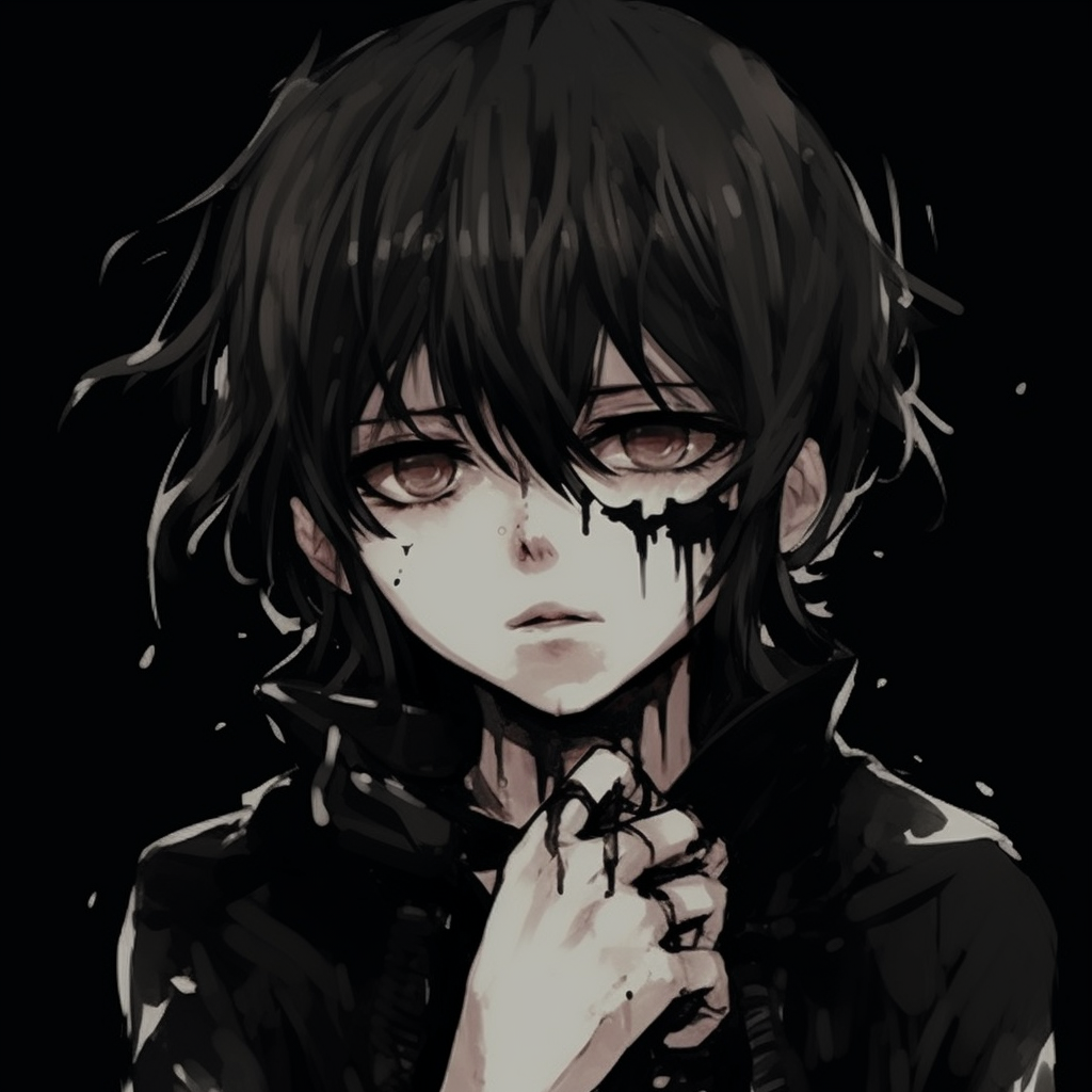 Portrait Of Crying Emo Anime - Emo Anime Pfp Collection (@pfp) | Hero