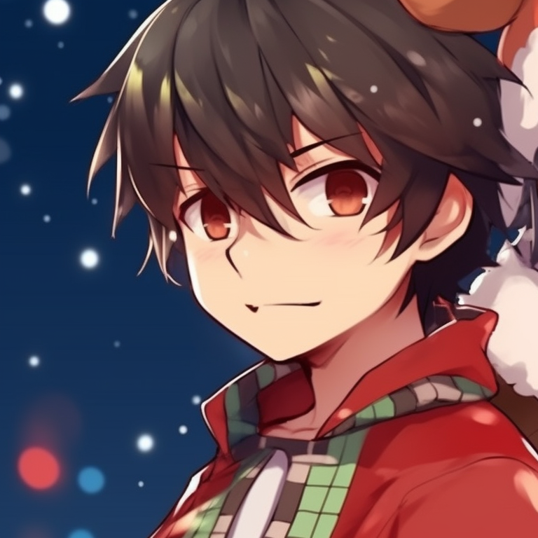 Cute matching christmas anime boy pfp - matching christmas anime boy ...