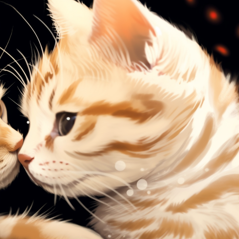 Cute matching pfps cute cats sleeping orange <3