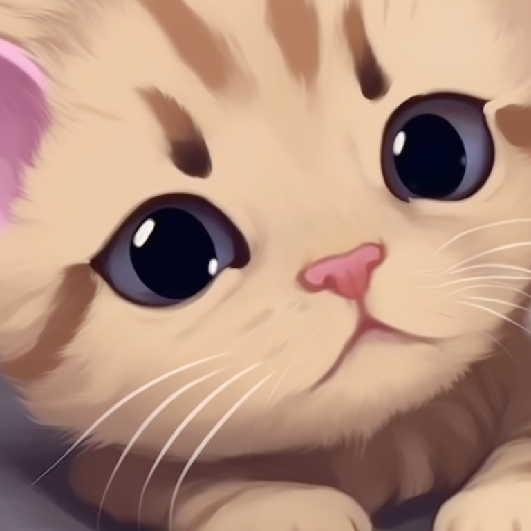 Cute Cartoon Matching Cat Pfp - Matching Cat Pfp Aesthetic