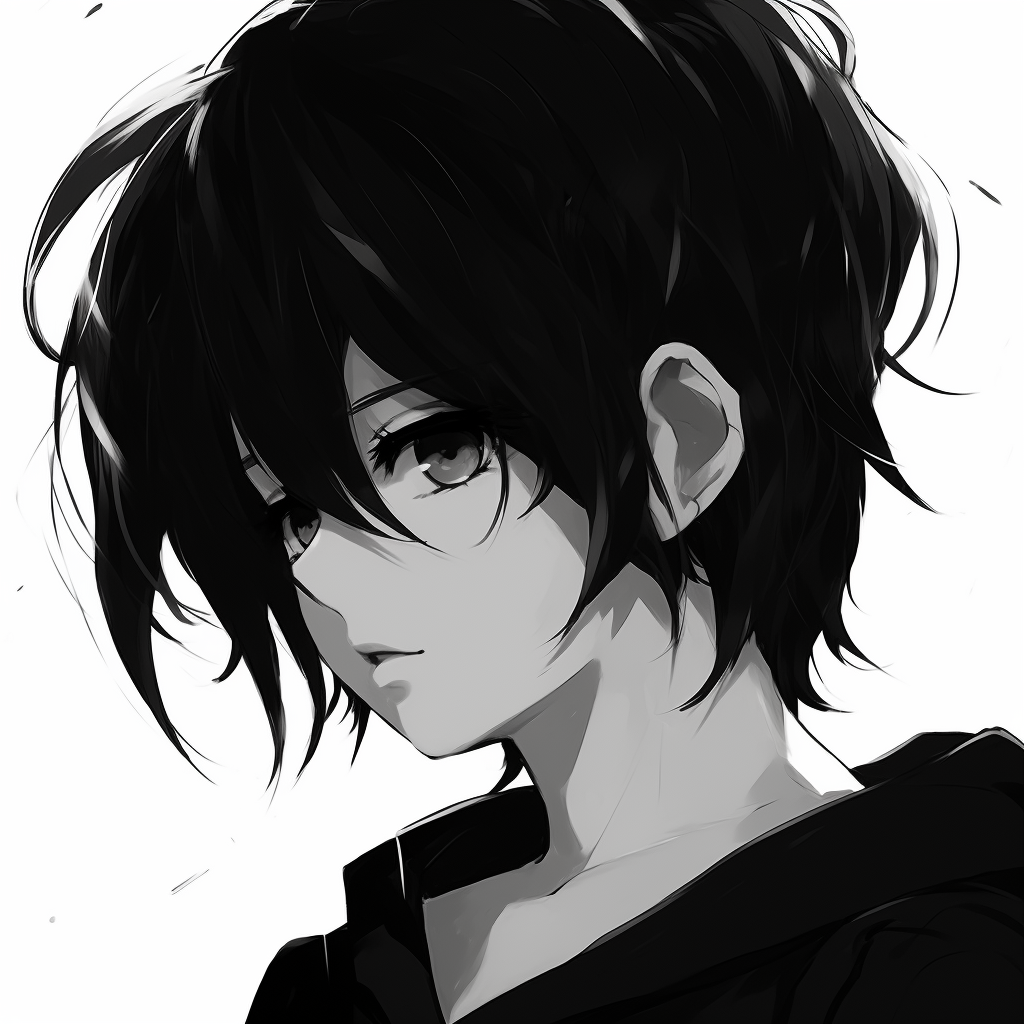 Monochrome pfp of a classic - Top Black And White PFP Anime (@pfp) | Hero