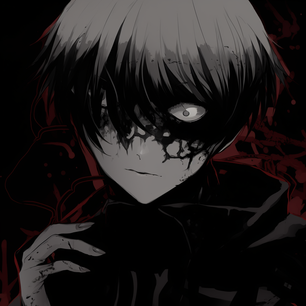 Download A mysterious dark anime boy with style. Wallpaper