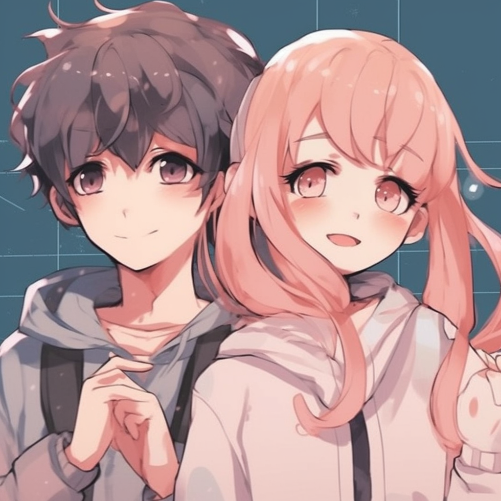 Cute Matching Chibi Couple - cute anime pfp matching - Image Chest