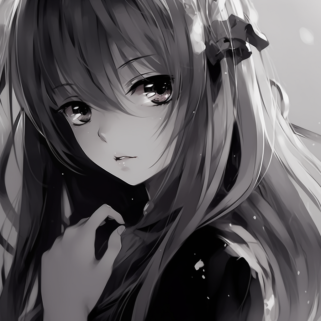 Anime Pfp Girl In Black And White - Anime Pfp Girl (@pfp) | Hero