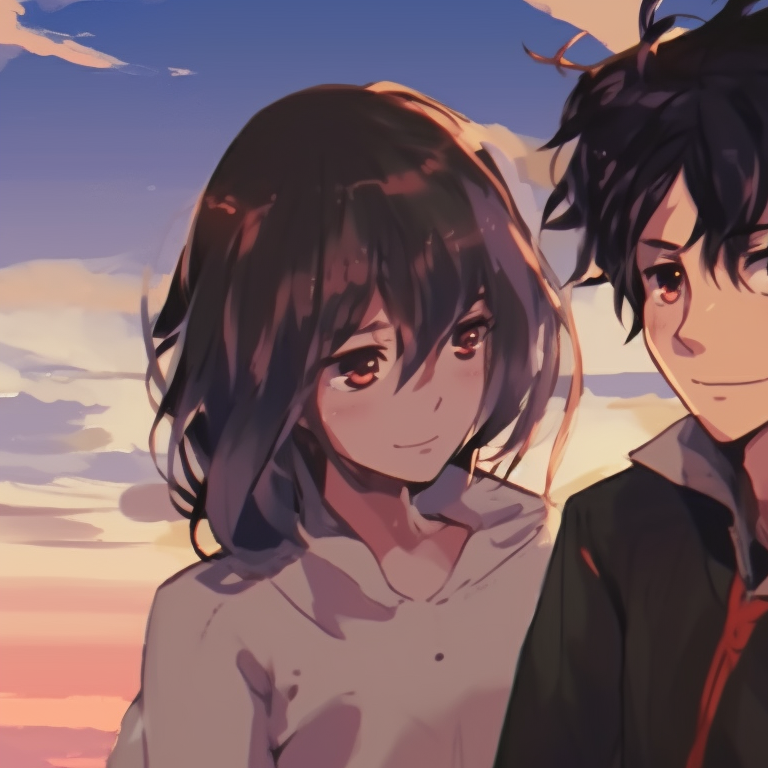 Taki And Mitsuha In Profile - Couple Anime Matching Pfp
