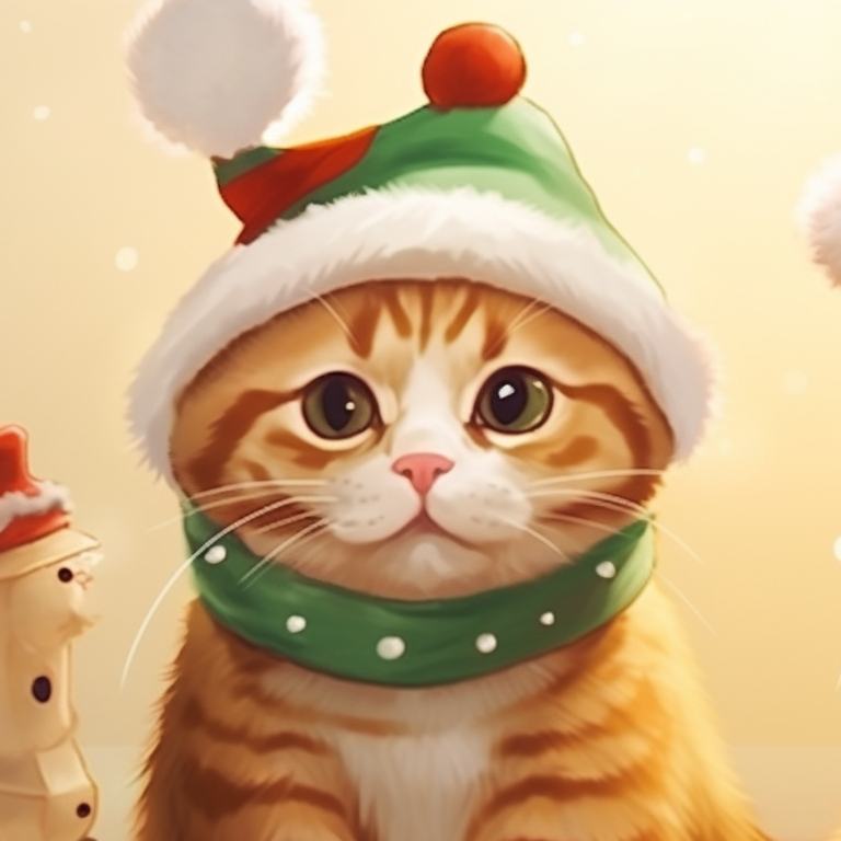 Christmas Cat Companions Matching - Matching Christmas Cat Pfp
