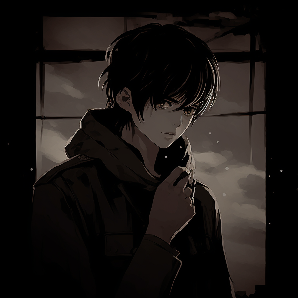 Eren s intense gaze dramatic - Dark Aesthetic Anime PFP Collection ...