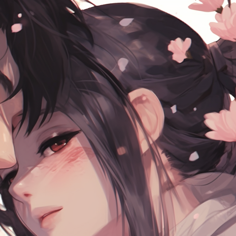 Holding Hands, Cherry Blossom Background - premium anime pfp couple  aesthetic - Image Chest - Free Image Hosting And Sharing Made Easy