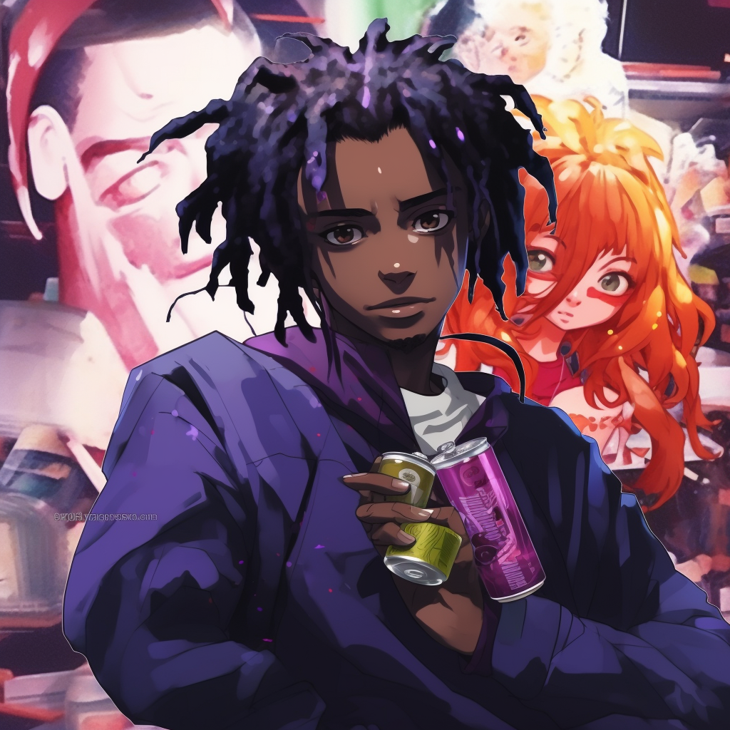 Playboi Carti Monochrome Anime Art - playboi carti aesthetic anime